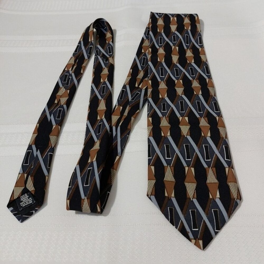 Puritan Special Edition Geometric Print Polyester Neck Tie